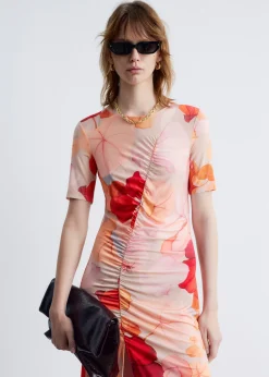 & Other Stories Midi-Strickkleid mit Raffungen