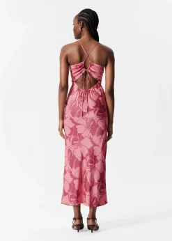 & Other Stories Midi-Trägerkleid aus Satin