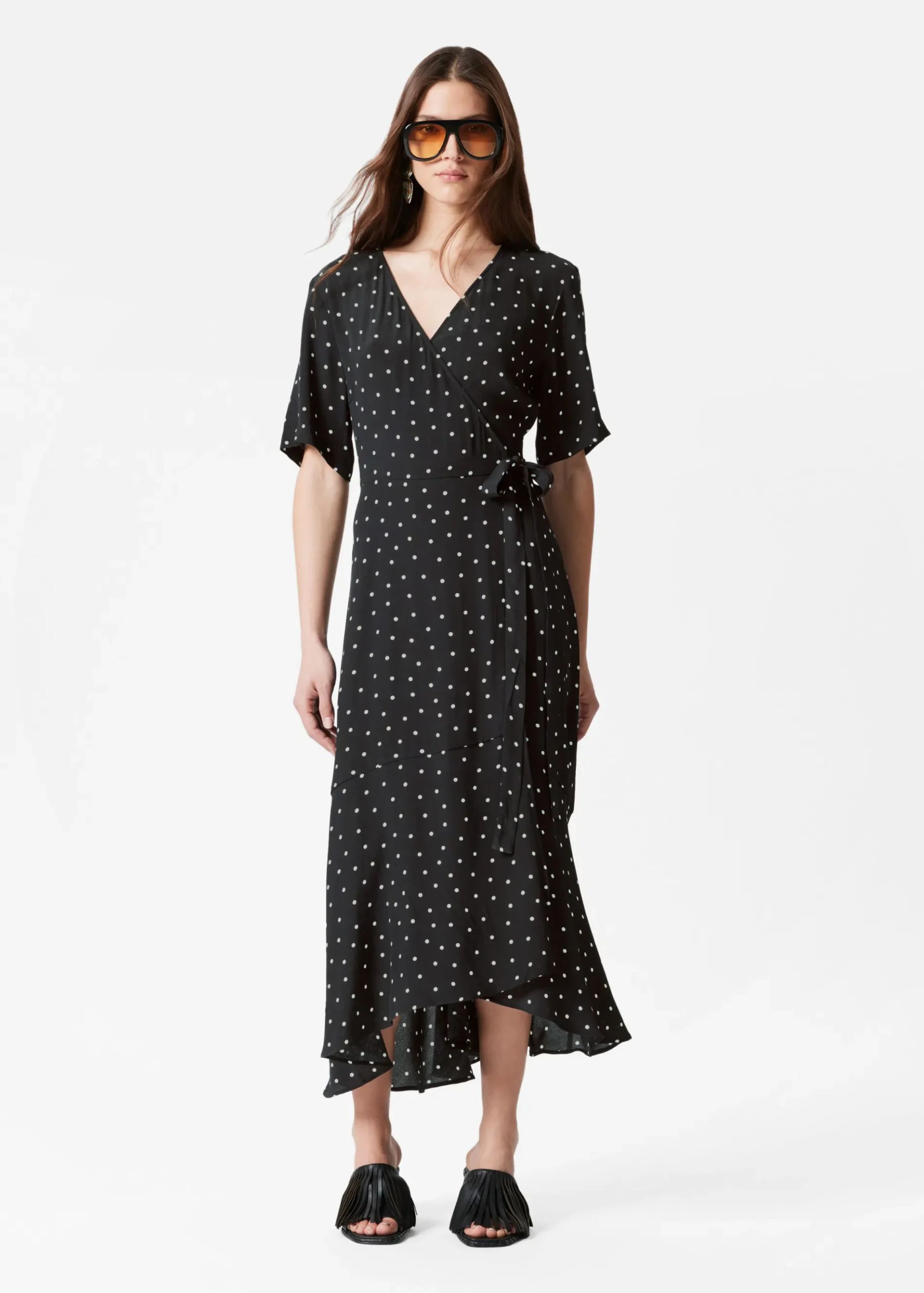 & Other Stories Midi-Wickelkleid