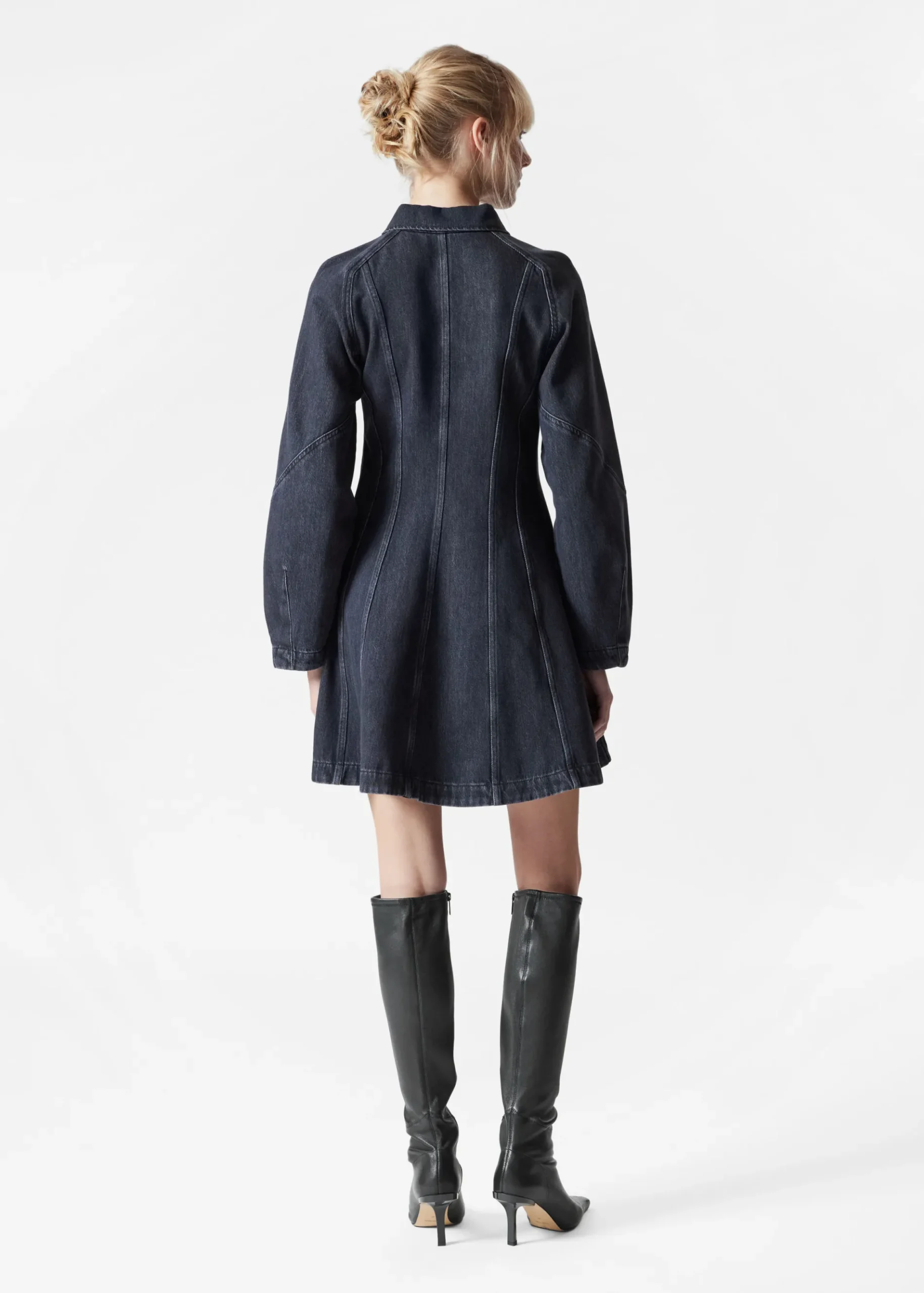 & Other Stories Mini-Hemdkleid aus Denim