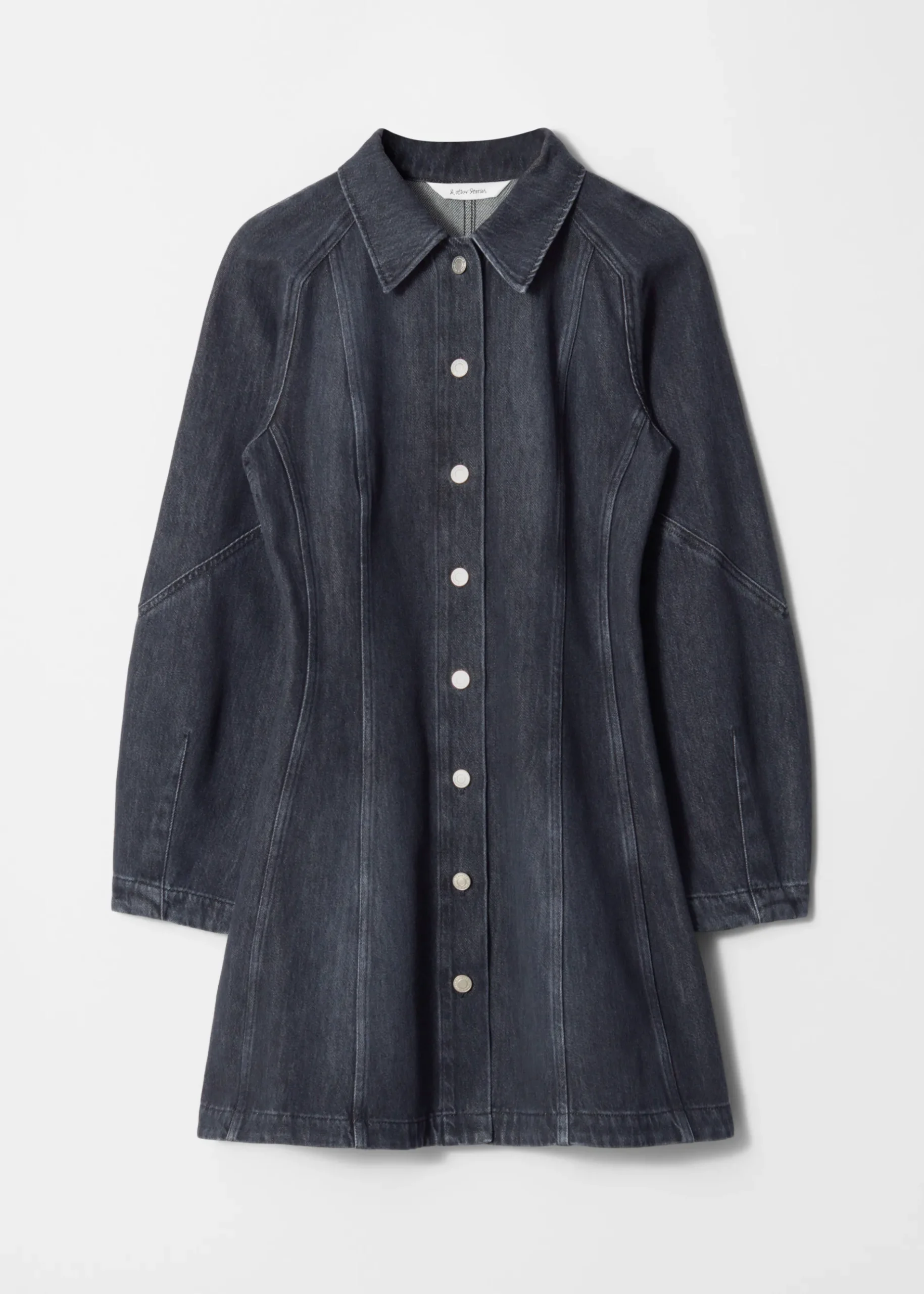 & Other Stories Mini-Hemdkleid aus Denim