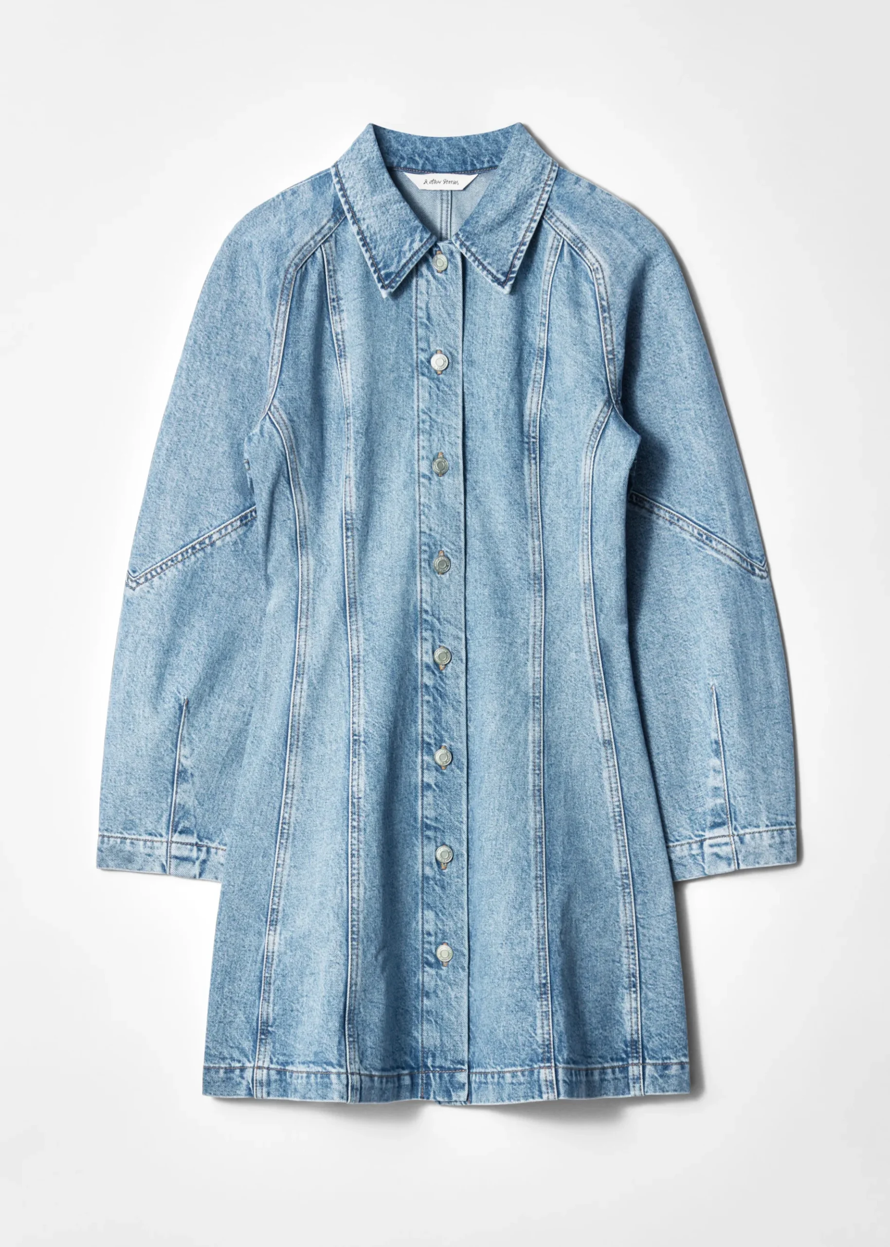 & Other Stories Mini-Hemdkleid aus Denim