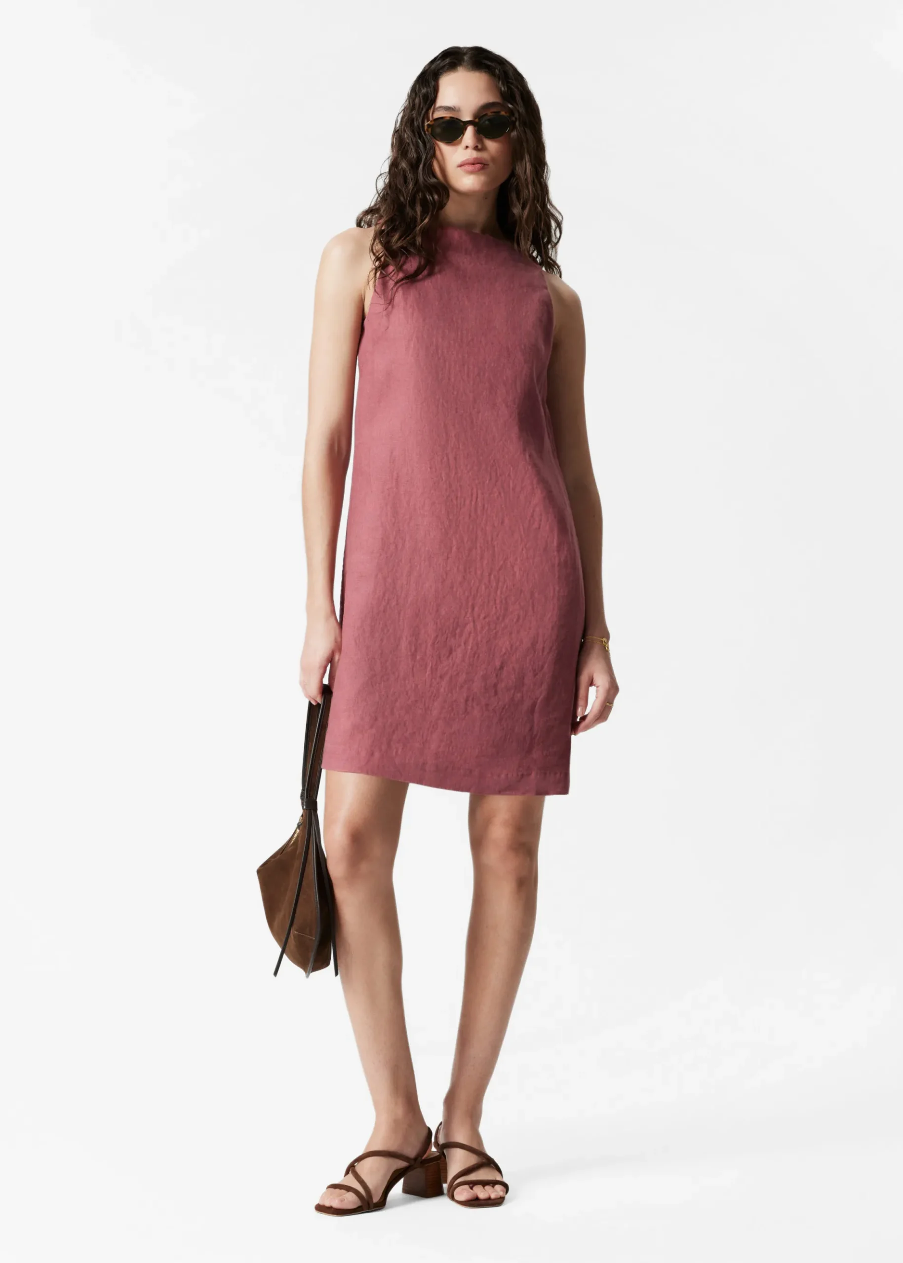 & Other Stories Minikleid aus Leinen