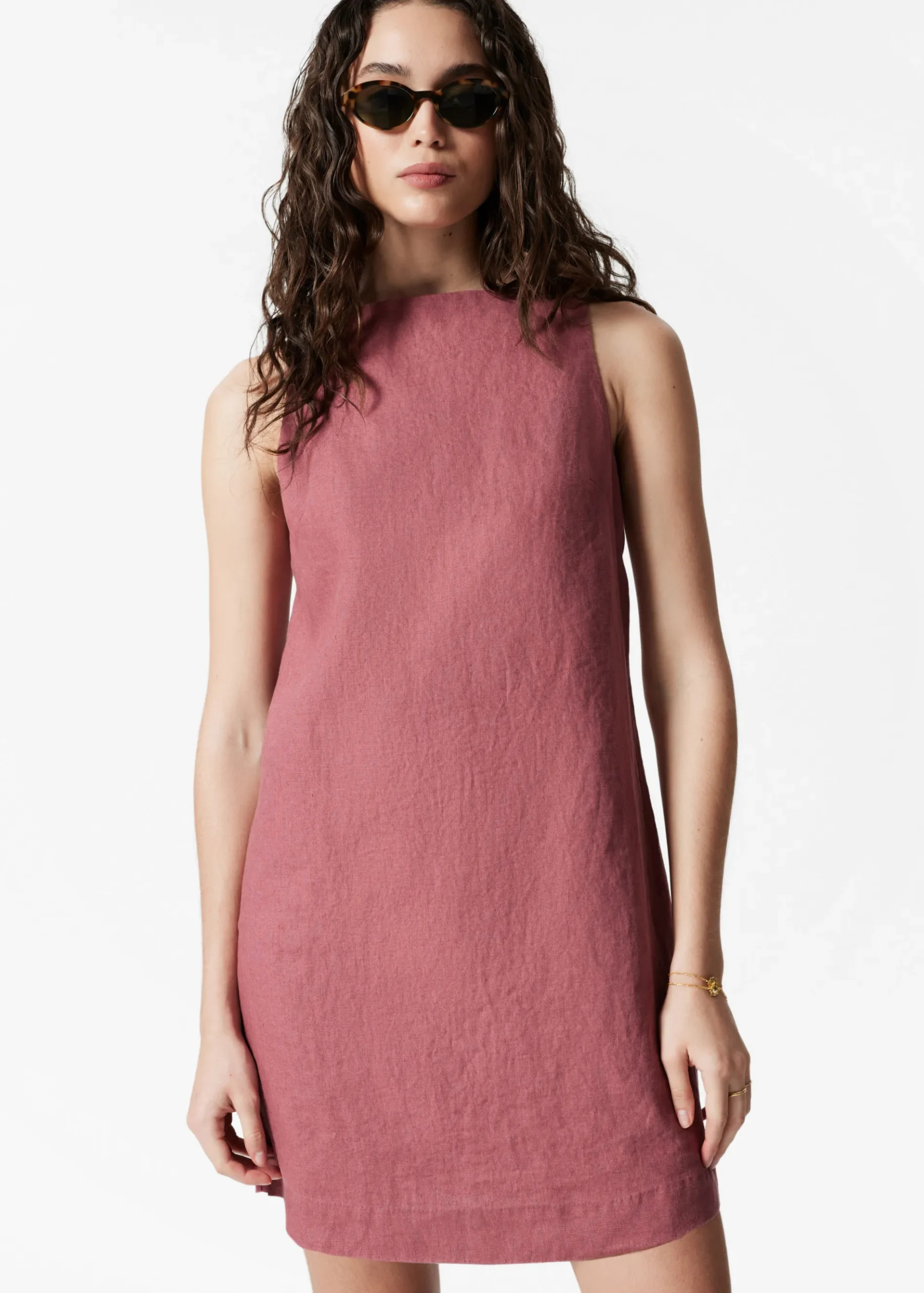 & Other Stories Minikleid aus Leinen