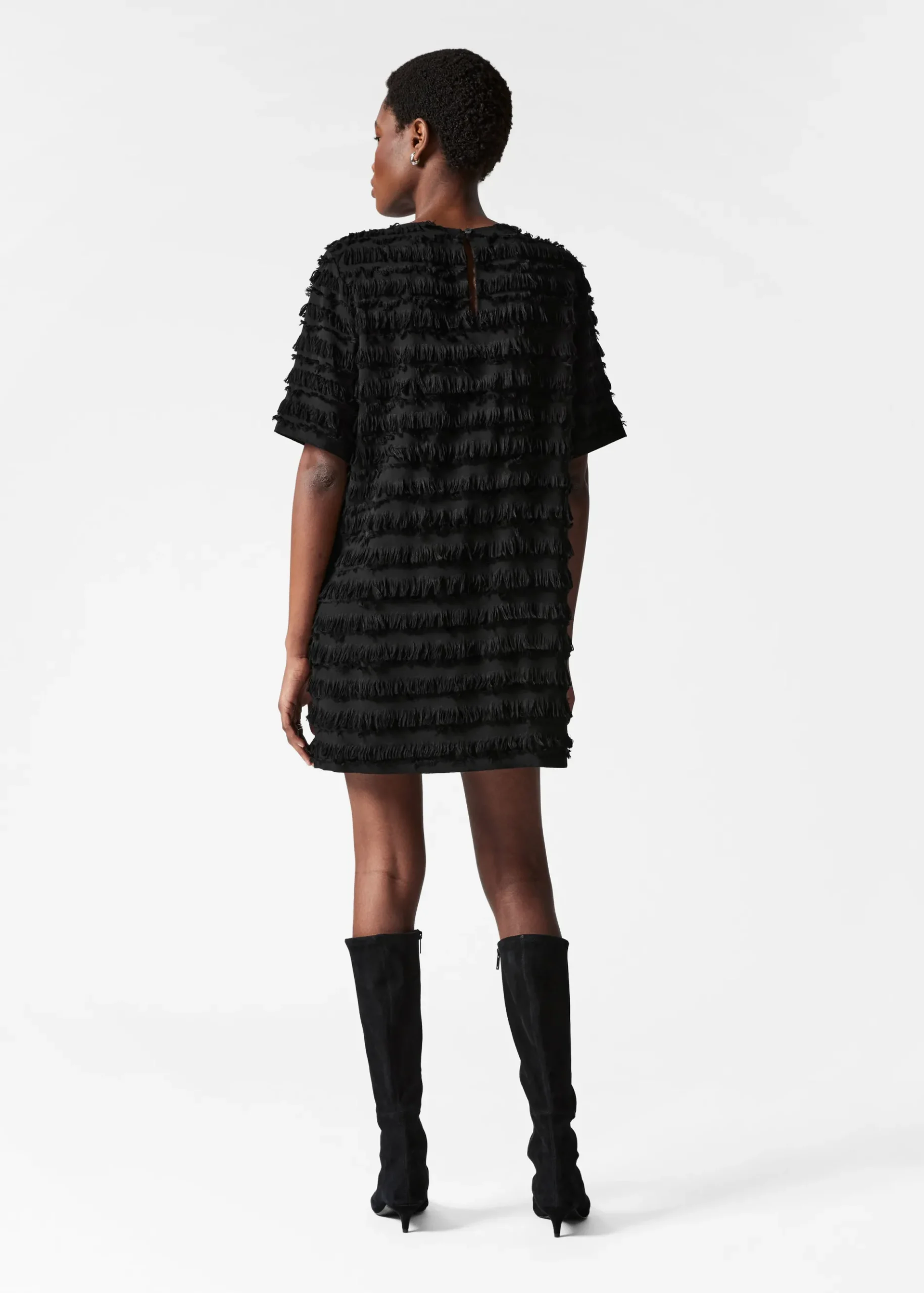 & Other Stories Minikleid mit Fransen