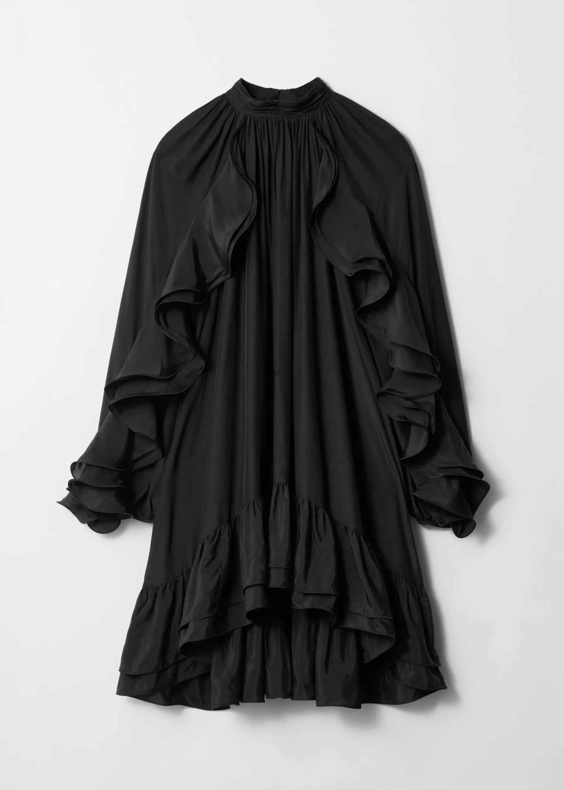 & Other Stories Minikleid mit Rüschen