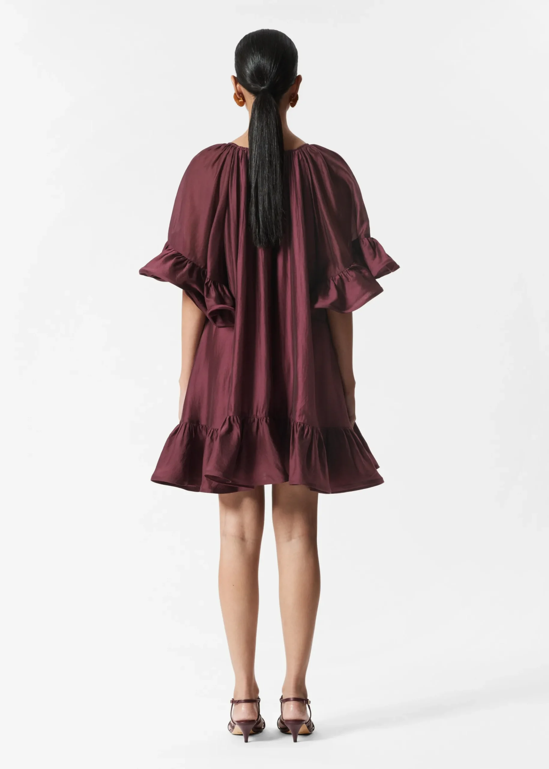 & Other Stories Minikleid mit Rüschen