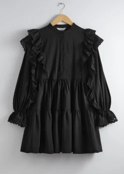 & Other Stories Minikleid mit Rüschen