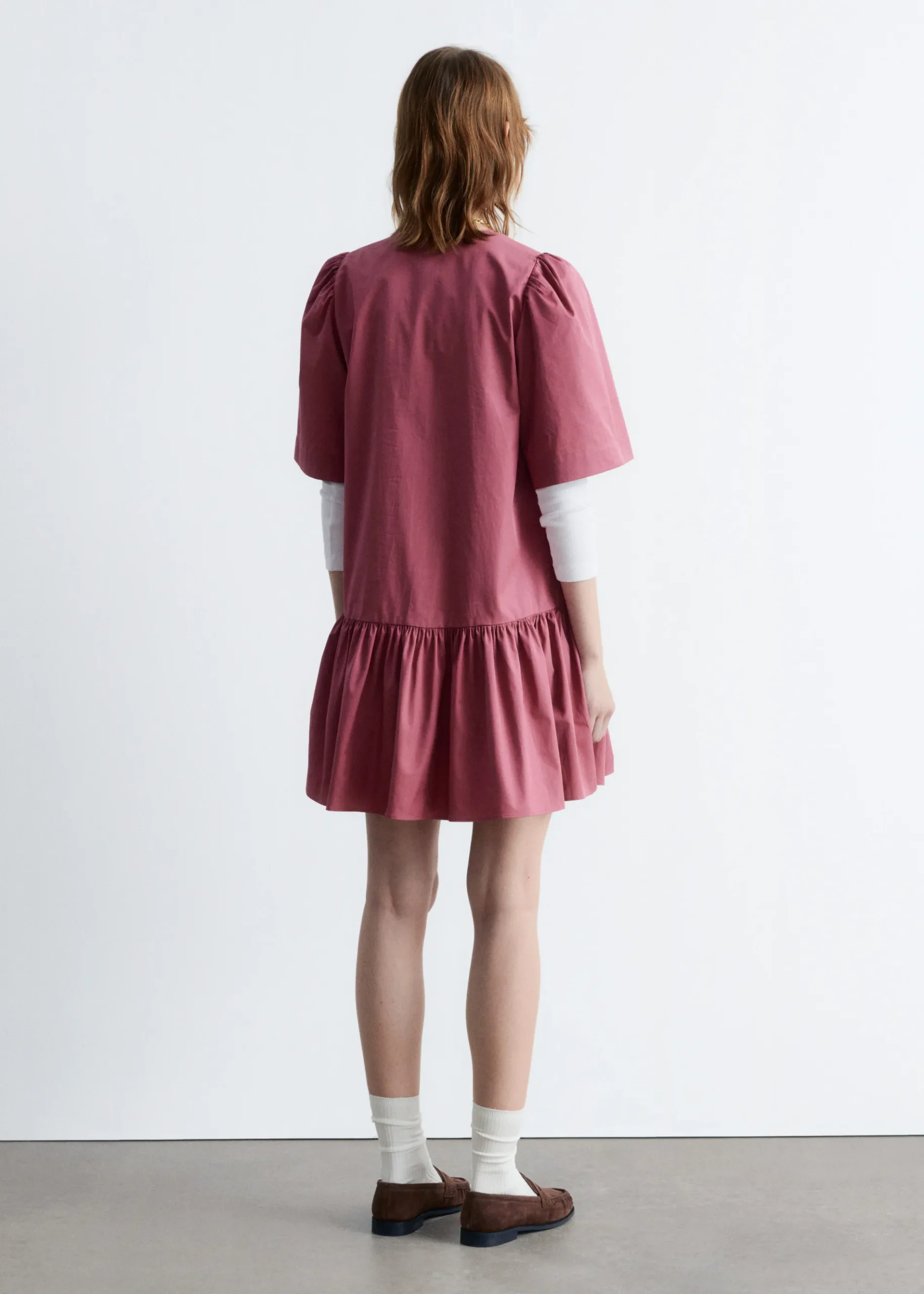 & Other Stories Minikleid mit Schößchen