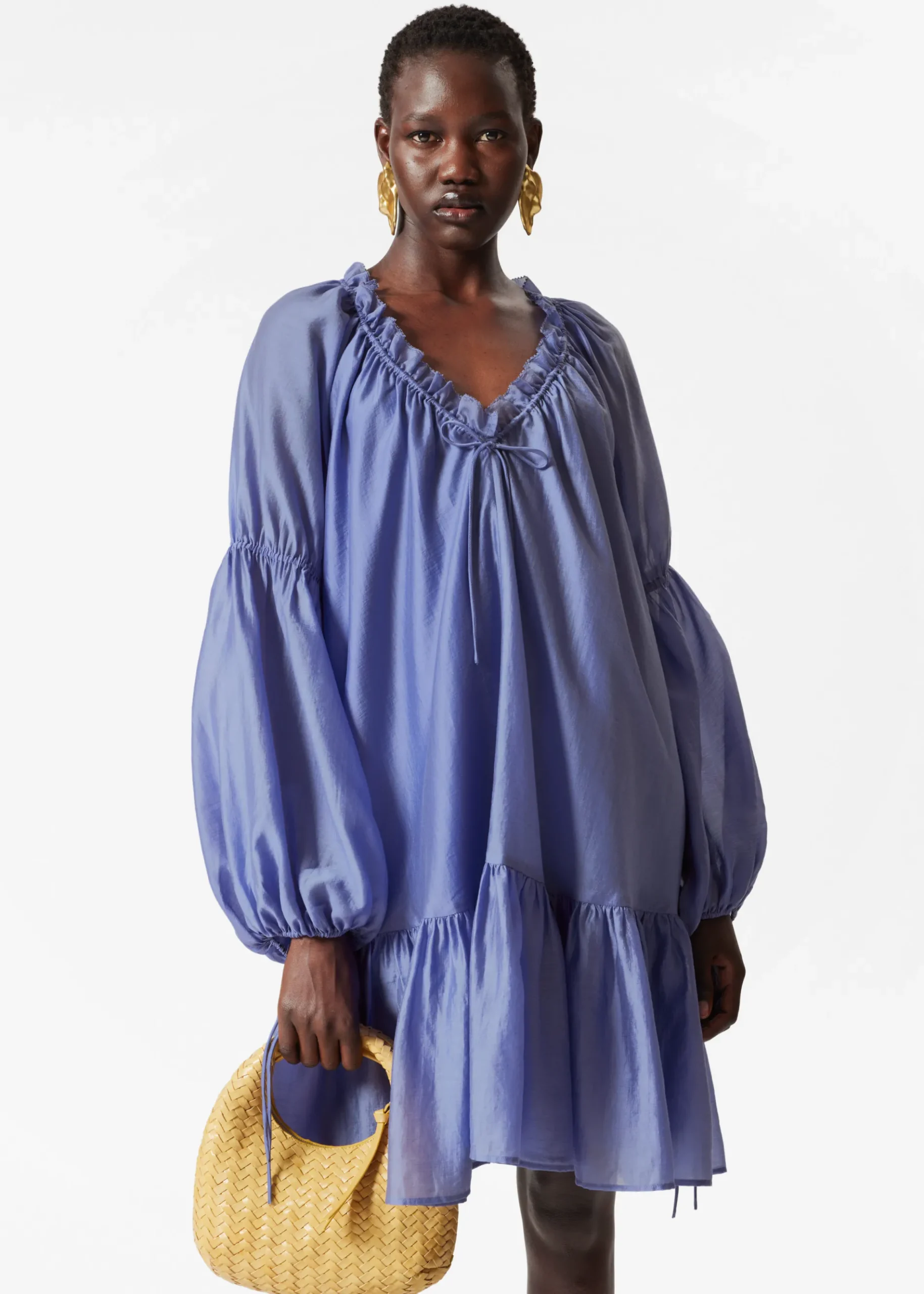 & Other Stories Minikleid mit Volants