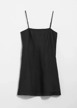 & Other Stories Mini-Leinenkleid mit schmalen Trägern
