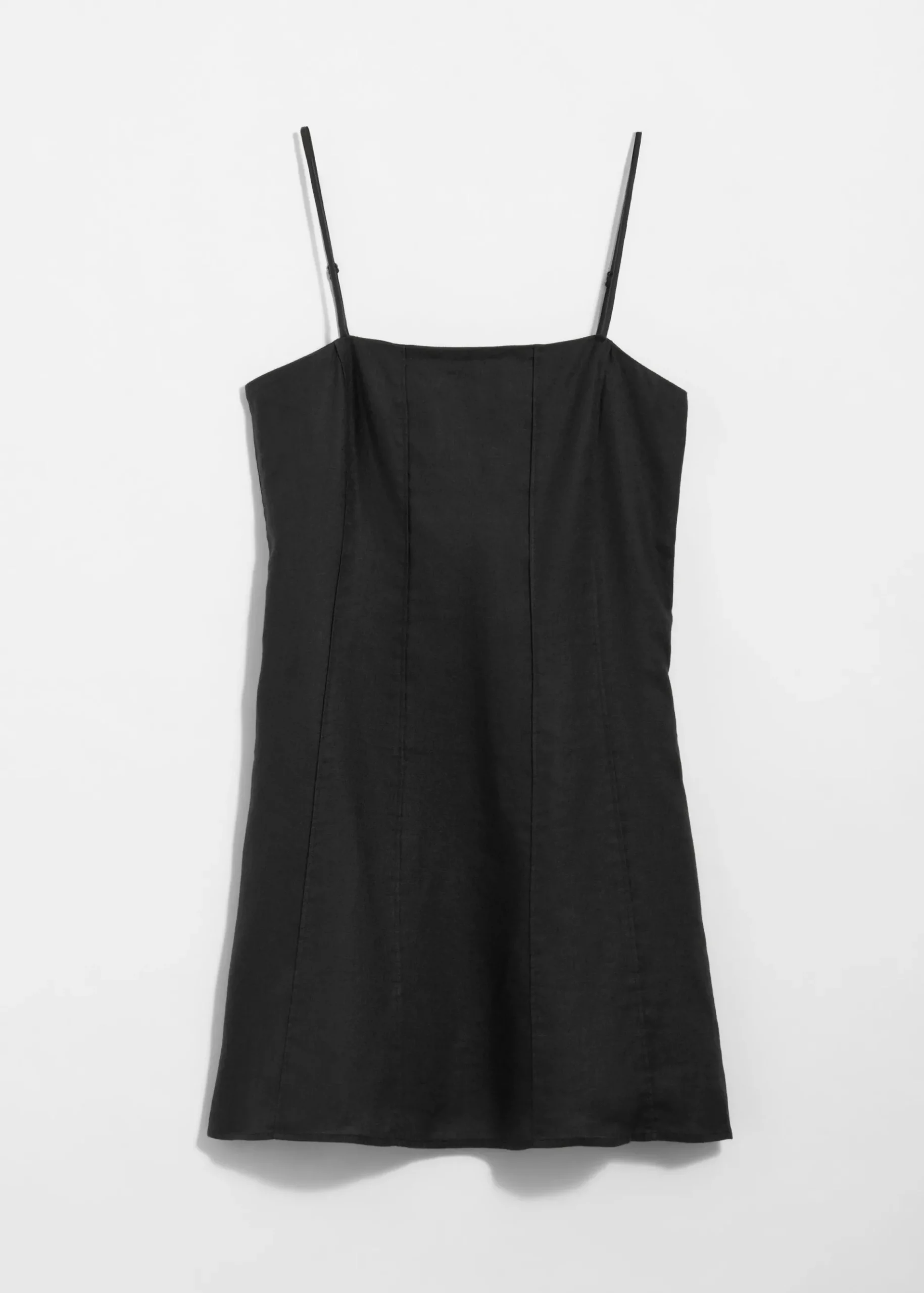 & Other Stories Mini-Leinenkleid mit schmalen Trägern