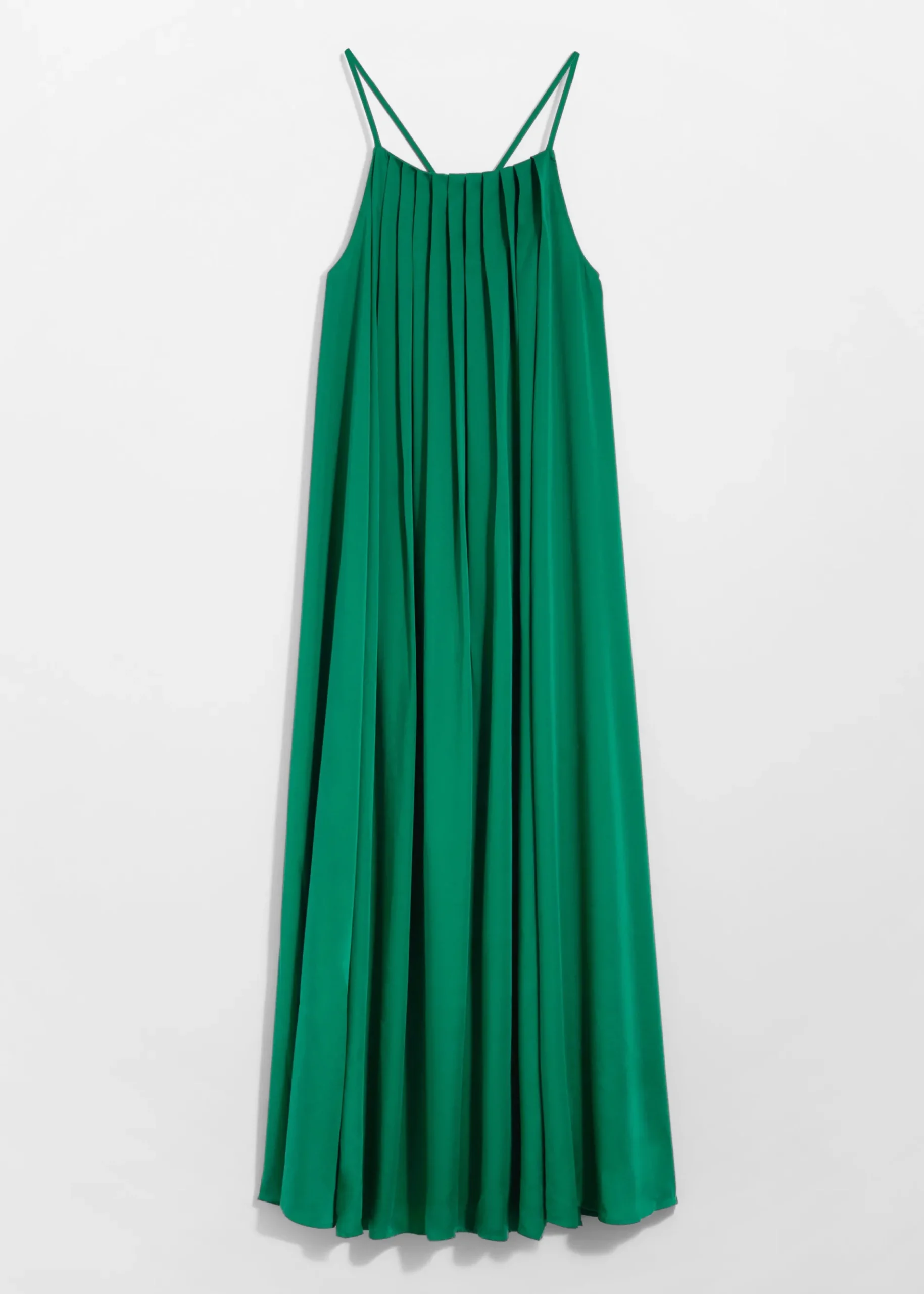& Other Stories Neckholder-Maxikleid mit Falten