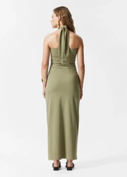 & Other Stories Neckholder-Midikleid