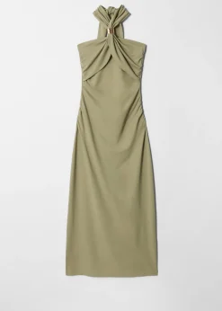 & Other Stories Neckholder-Midikleid