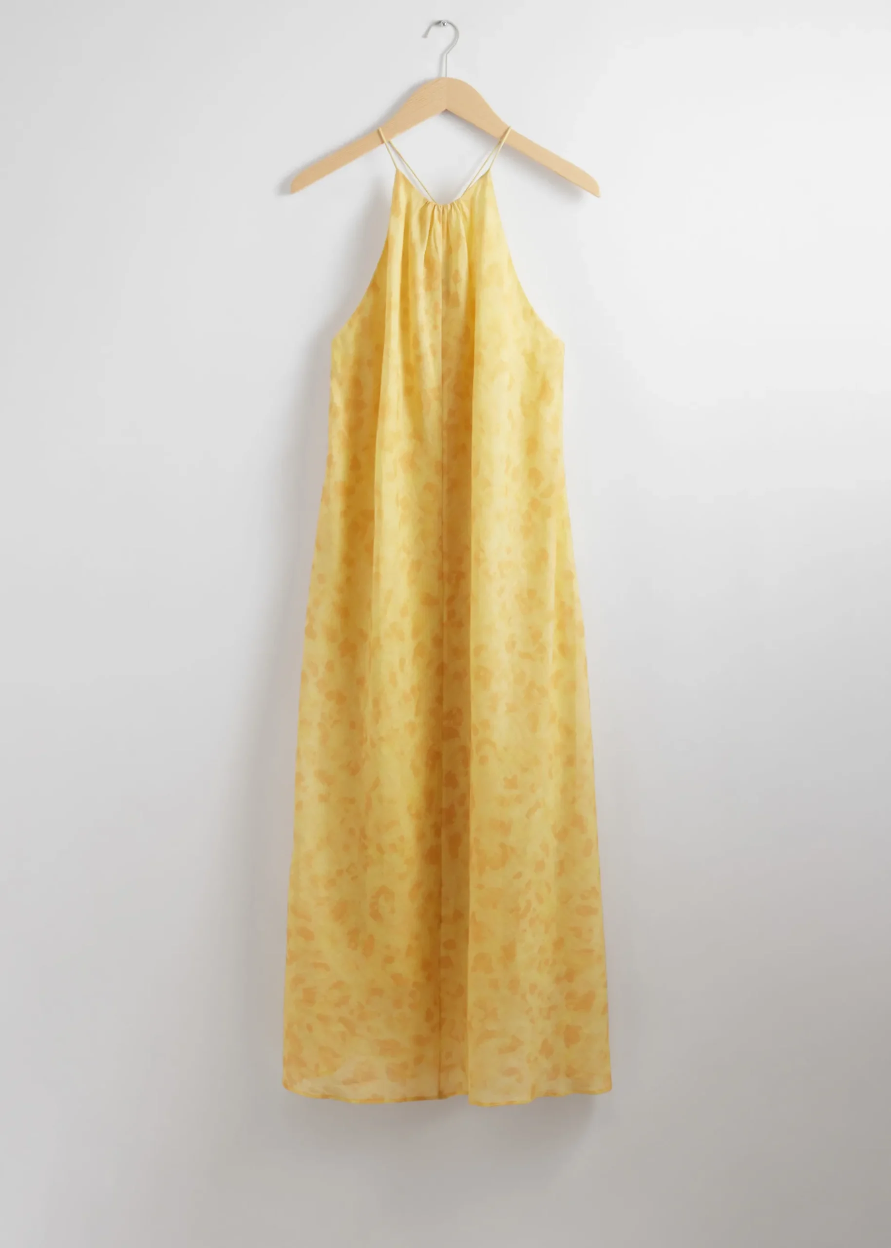 & Other Stories Neckholder-Midikleid ohne Ärmel