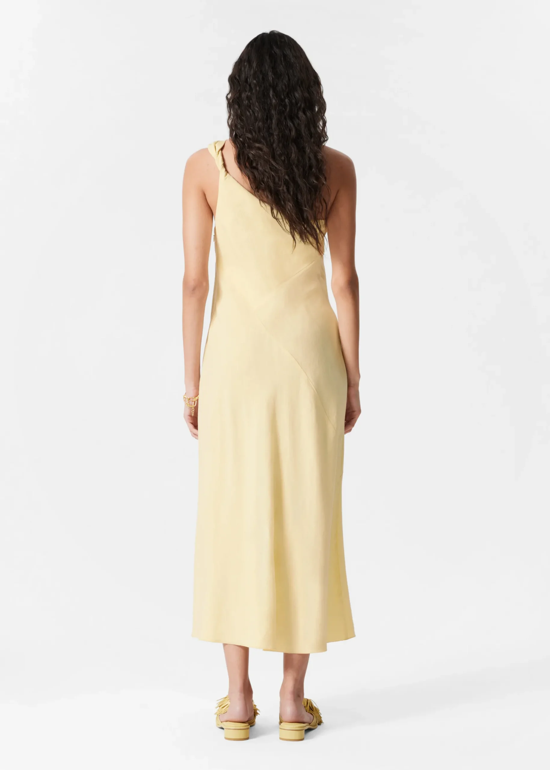 & Other Stories One-Shoulder-Midikleid