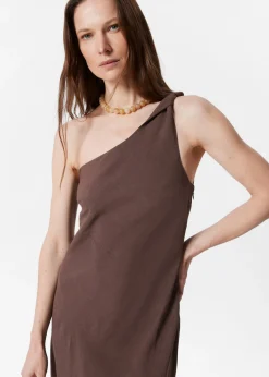 & Other Stories One-Shoulder-Midikleid