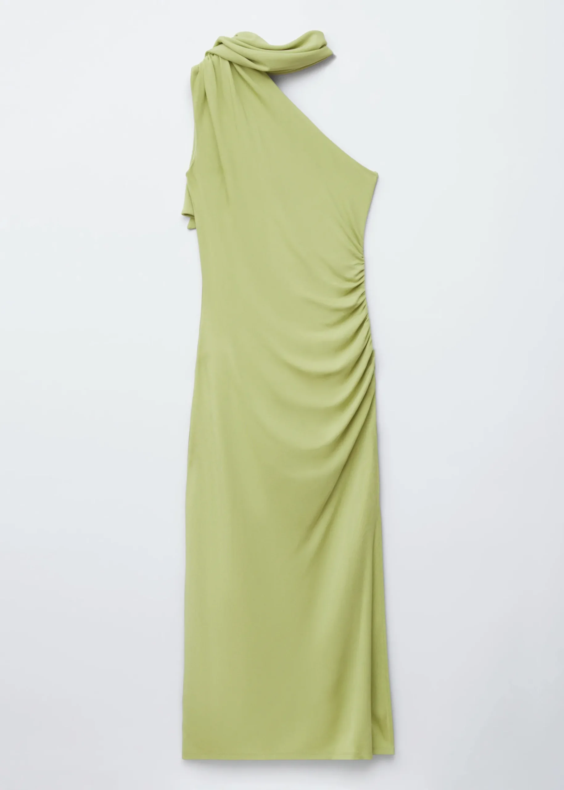 & Other Stories One-Shoulder-Midikleid mit Schal