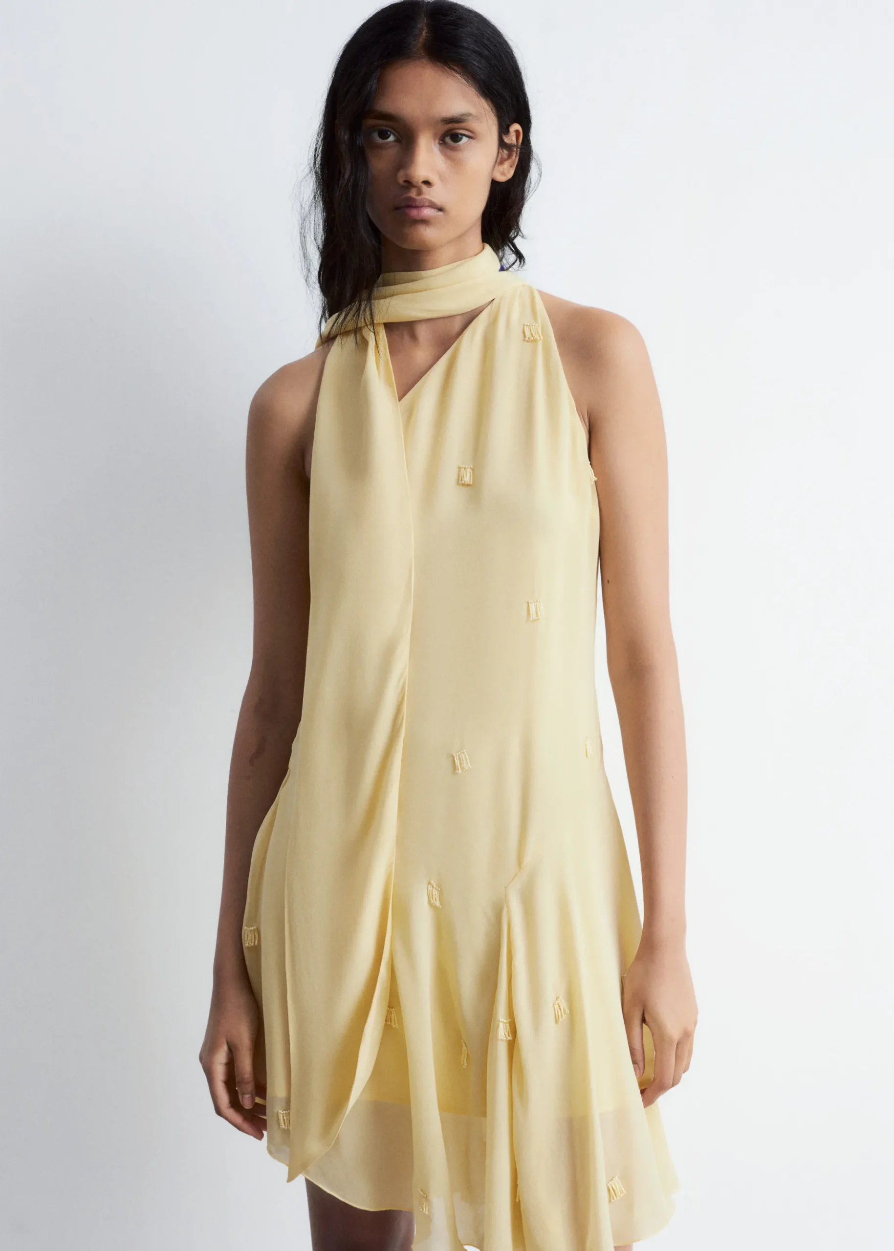 & Other Stories One-Shoulder-Minikleid