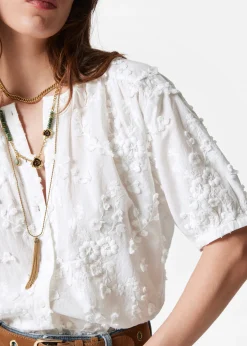 & Other Stories Oversized-Bluse mit Puffärmeln
