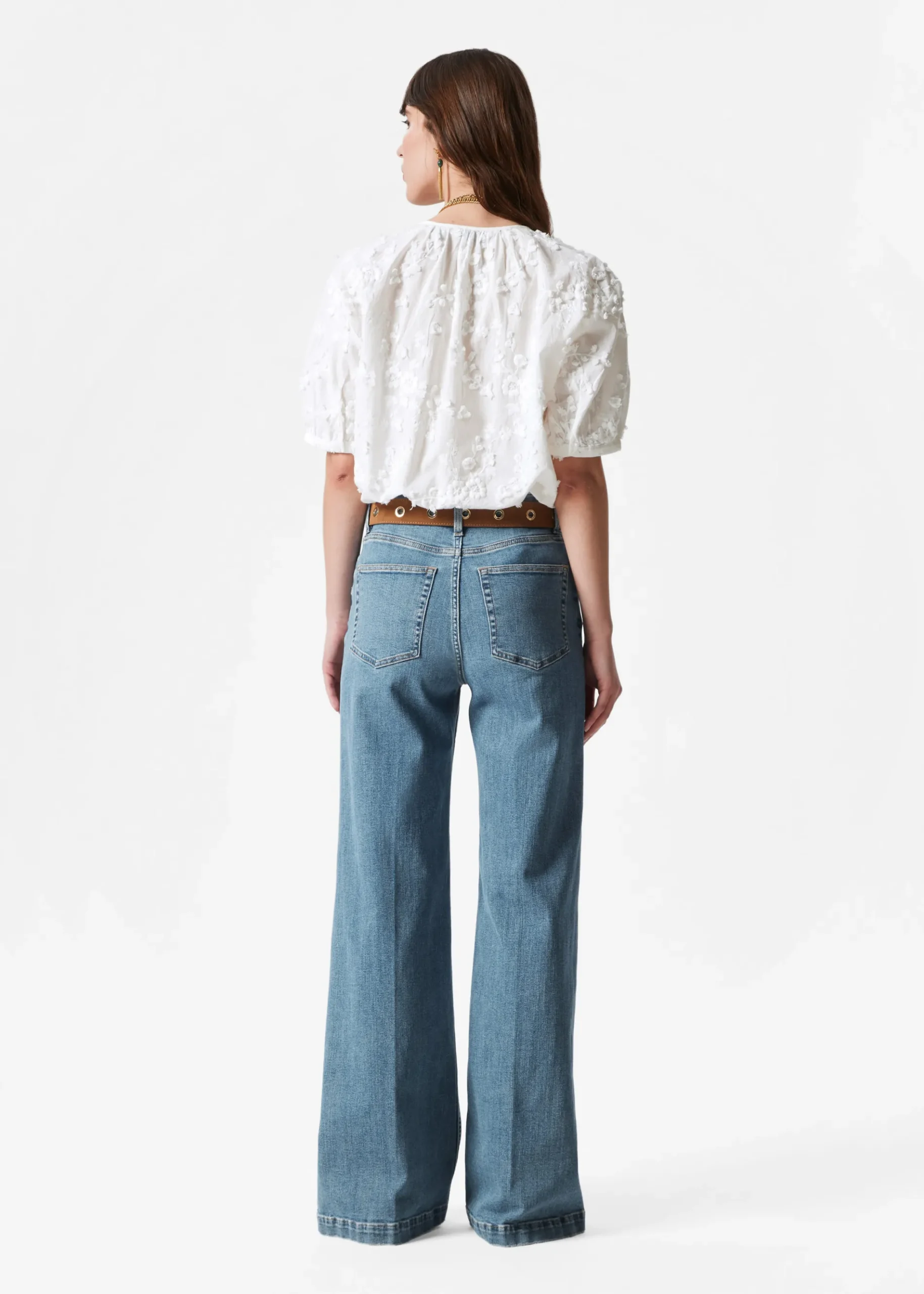 & Other Stories Oversized-Bluse mit Puffärmeln