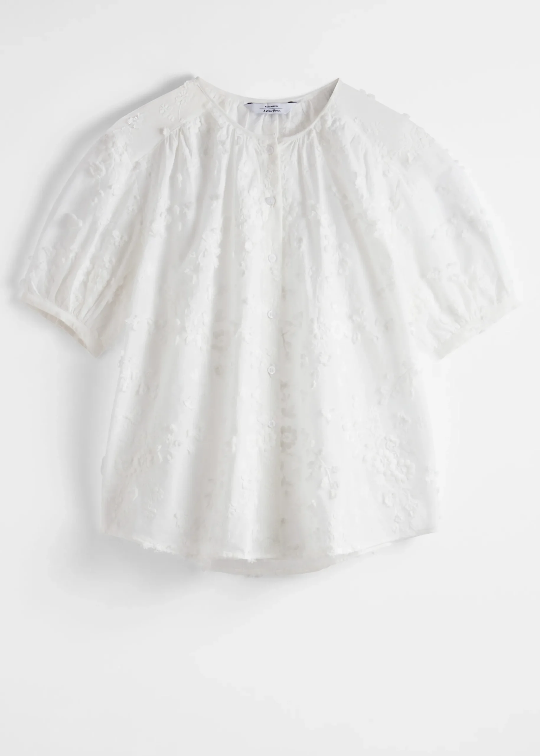 & Other Stories Oversized-Bluse mit Puffärmeln