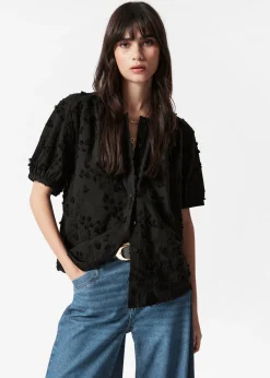 & Other Stories Oversized-Bluse mit Puffärmeln