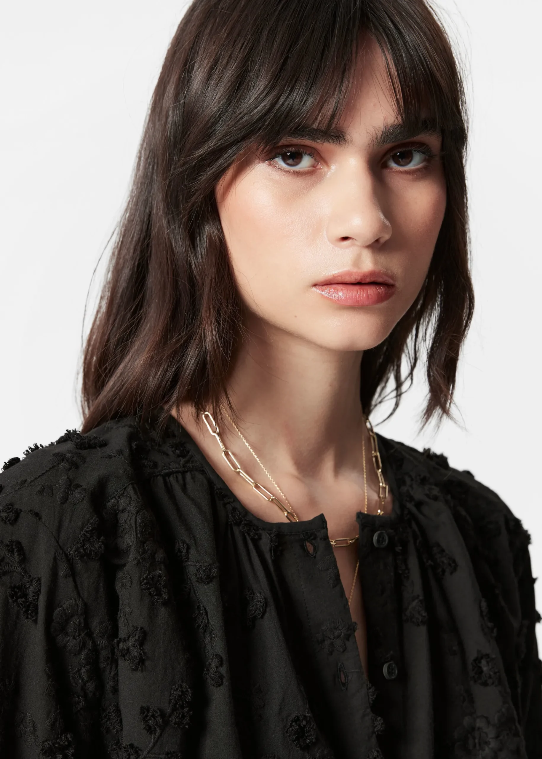 & Other Stories Oversized-Bluse mit Puffärmeln