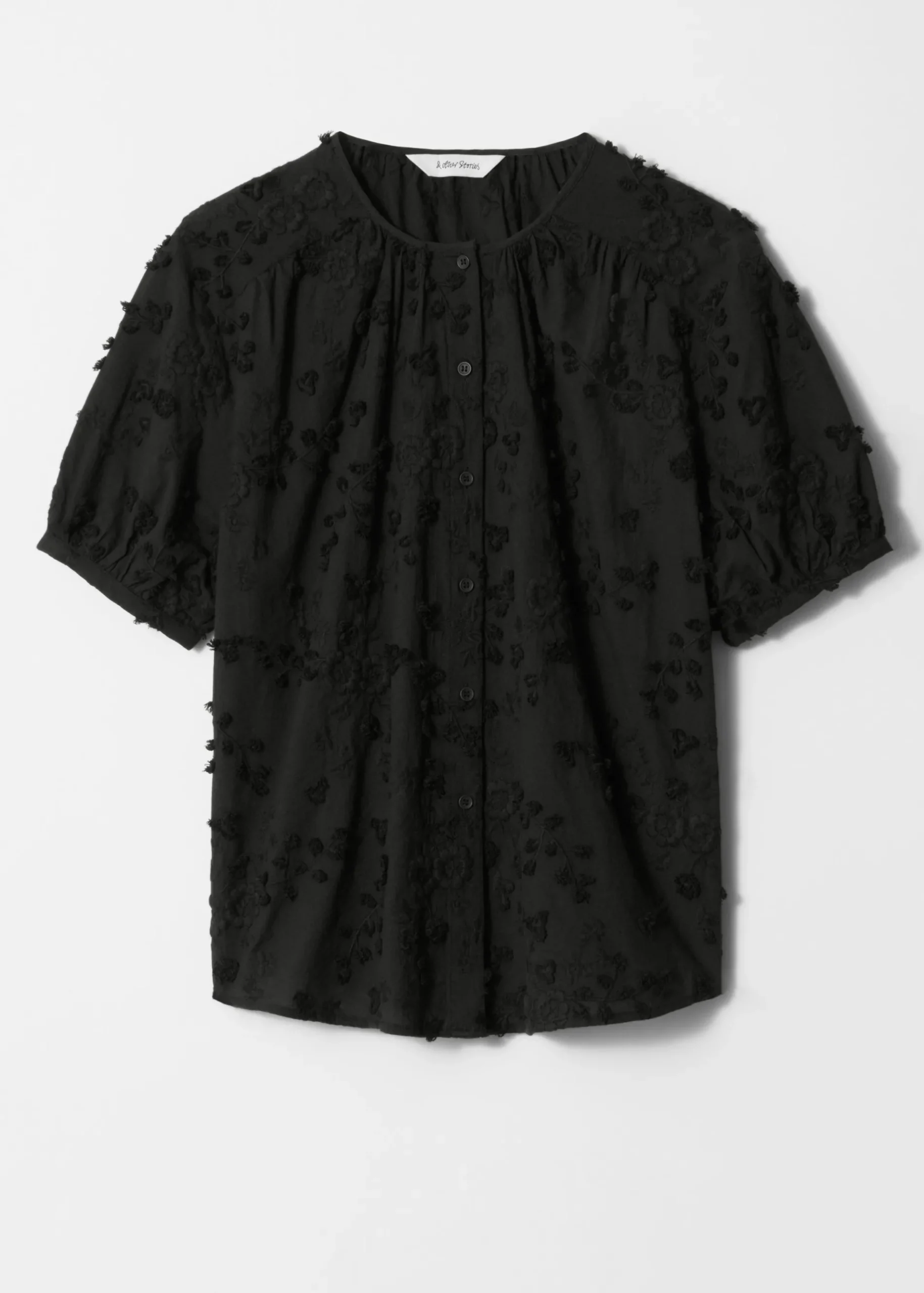 & Other Stories Oversized-Bluse mit Puffärmeln