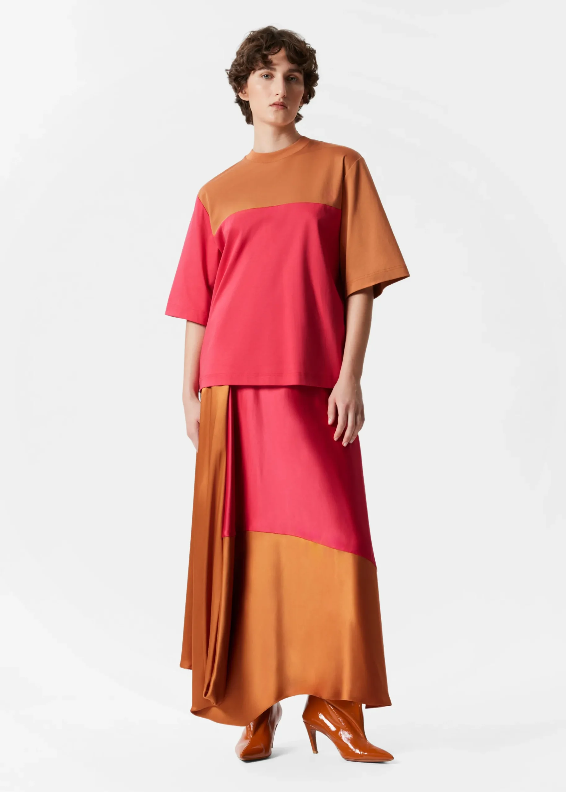 & Other Stories Oversized-T-Shirt im Colour-Block-Design
