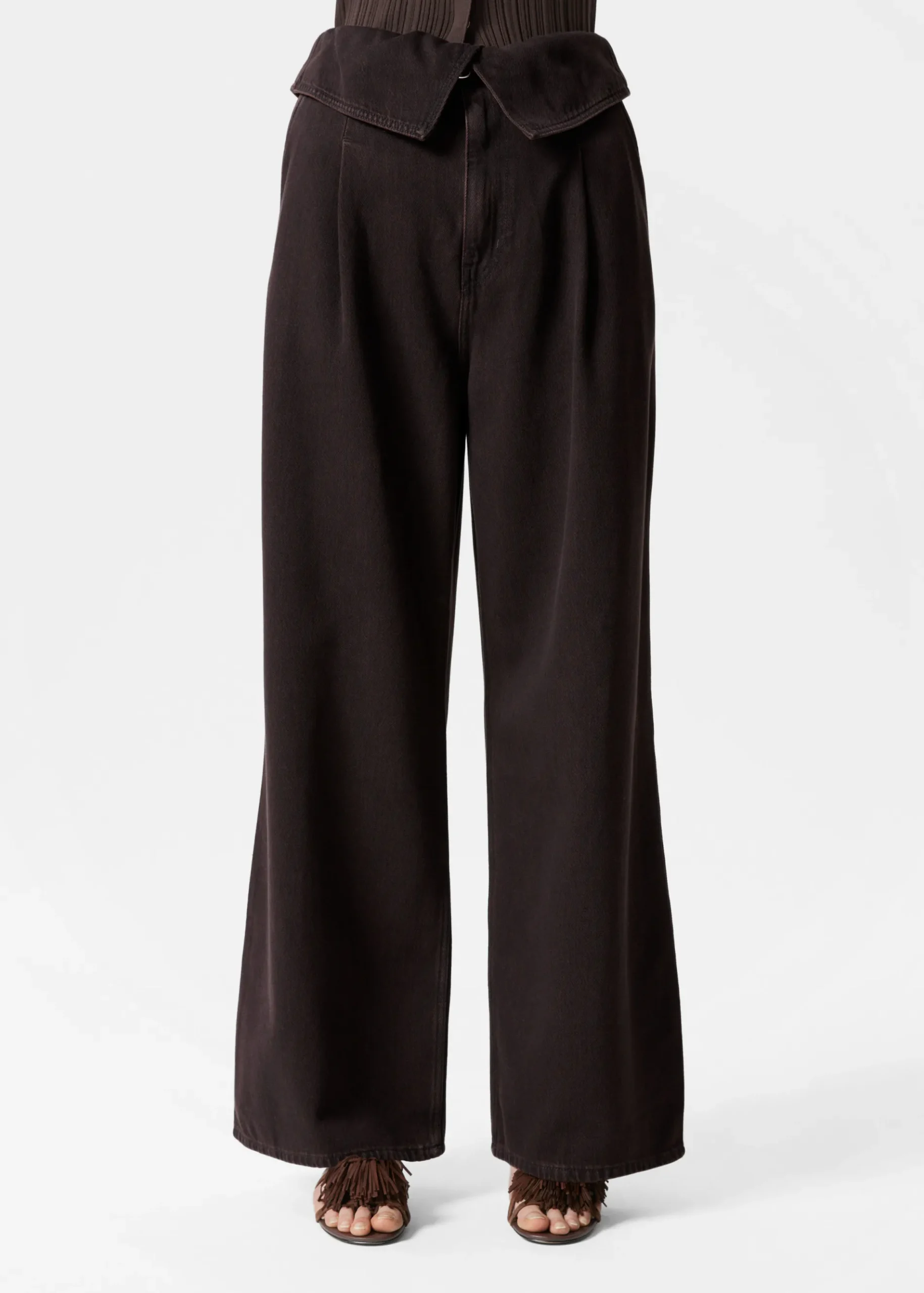 & Other Stories Paperbag-Jeans mit weitem Bein