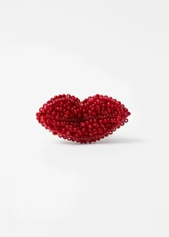 & Other Stories Perlenring mit Verzierung in Lippenform