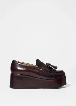 & Other Stories Plateau-Loafer aus Leder
