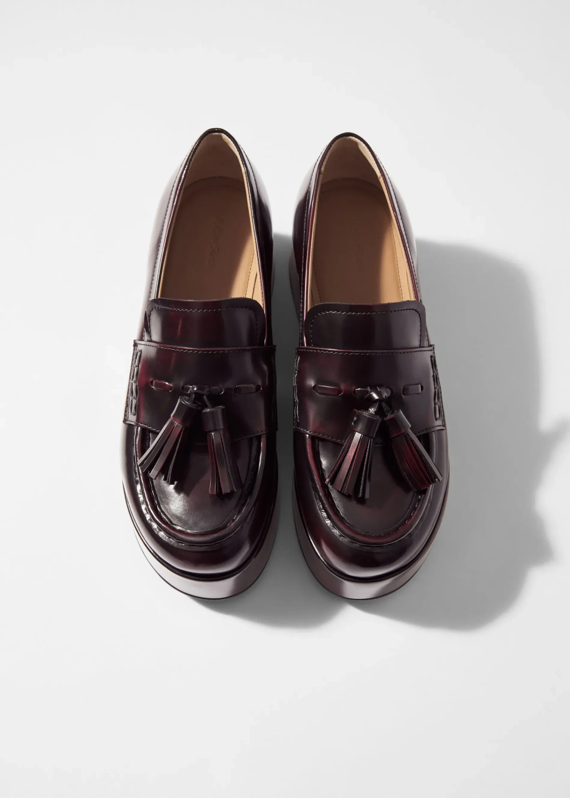 & Other Stories Plateau-Loafer aus Leder