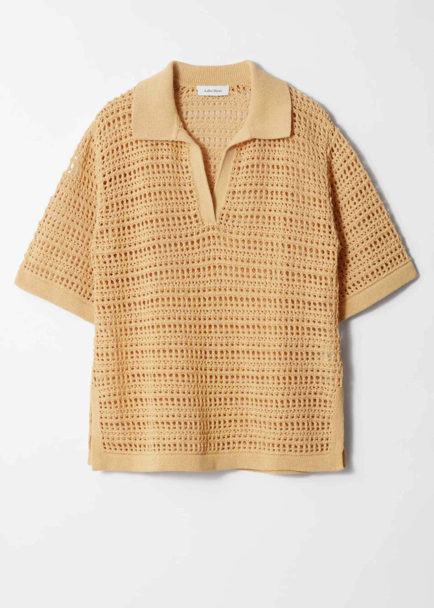 & Other Stories Poloshirt aus Pointelle-Strick