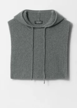 & Other Stories Poncho aus Wolle mit Kapuze
