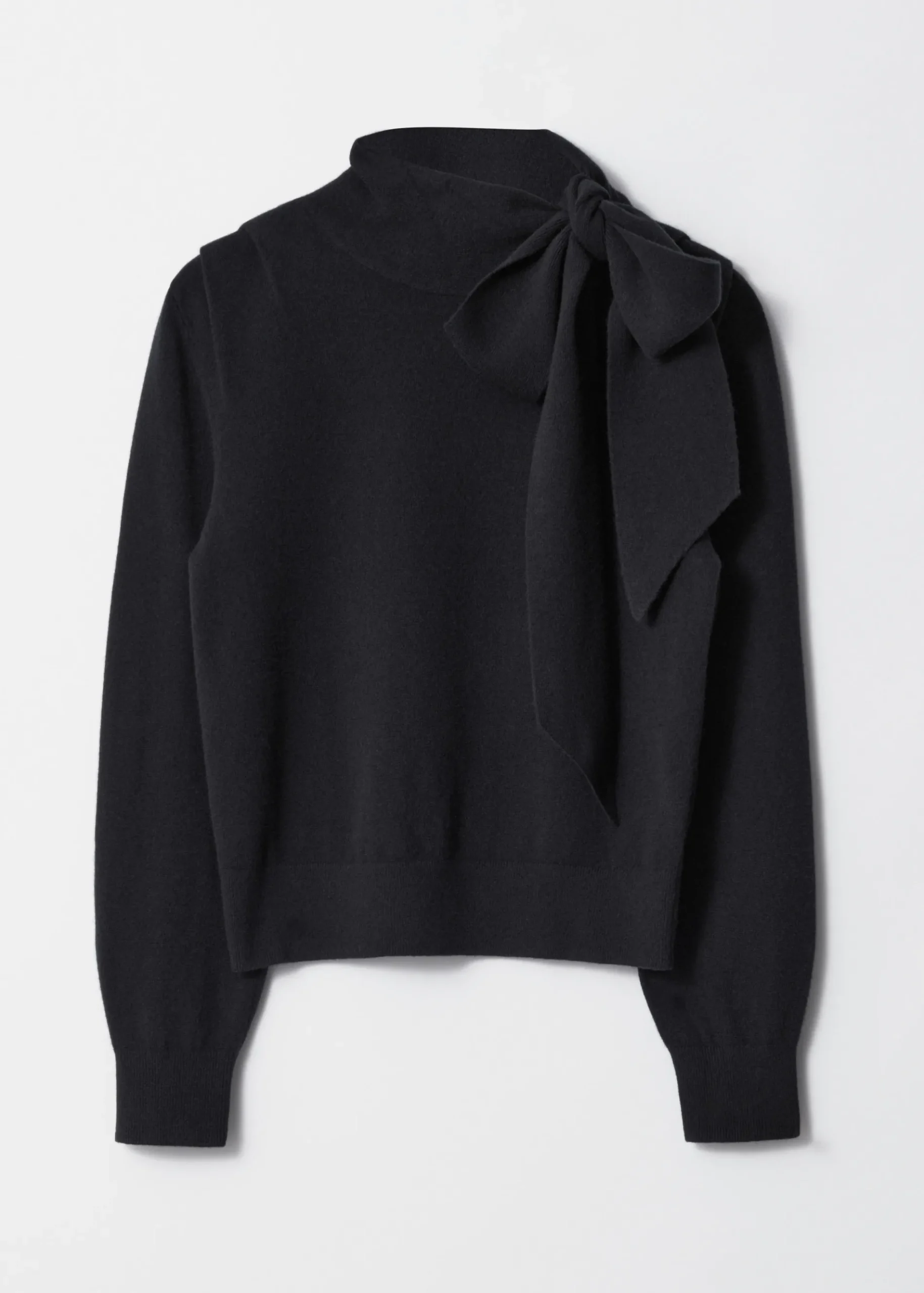 & Other Stories Pullover aus Merinowolle mit Bindedetail