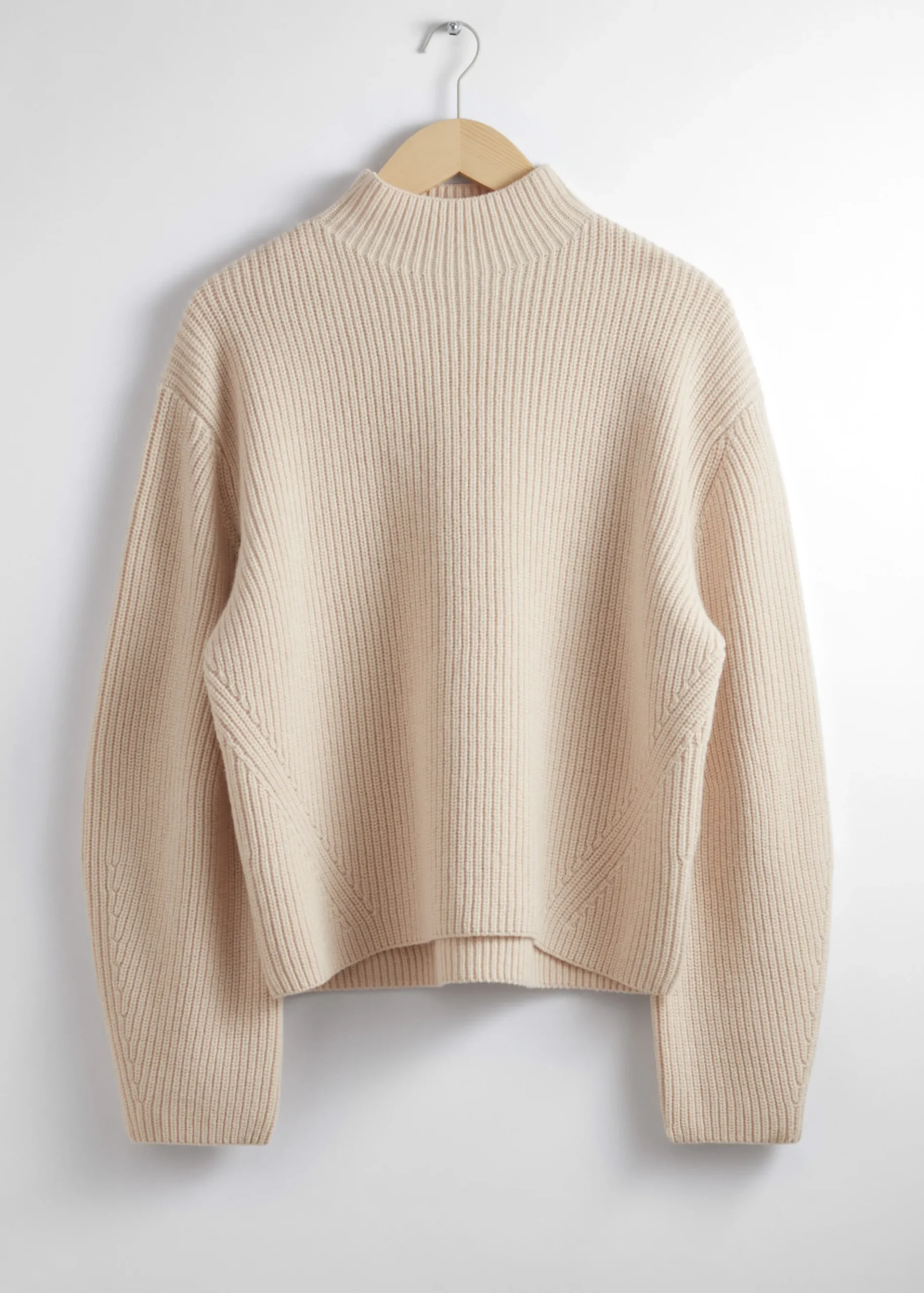 & Other Stories Pullover aus Merinowolle mit Stehkragen