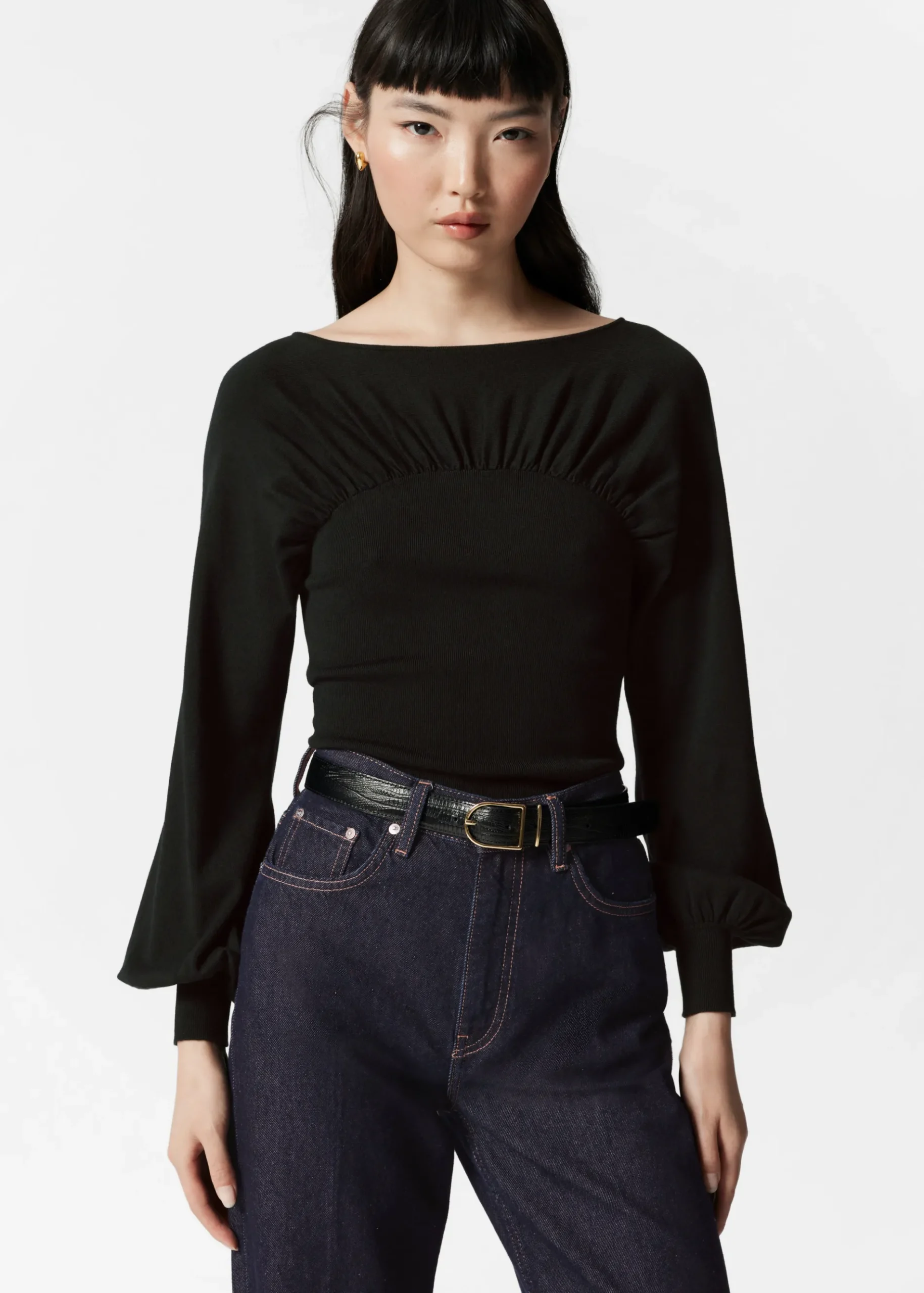 & Other Stories Pullover mit Raffungen
