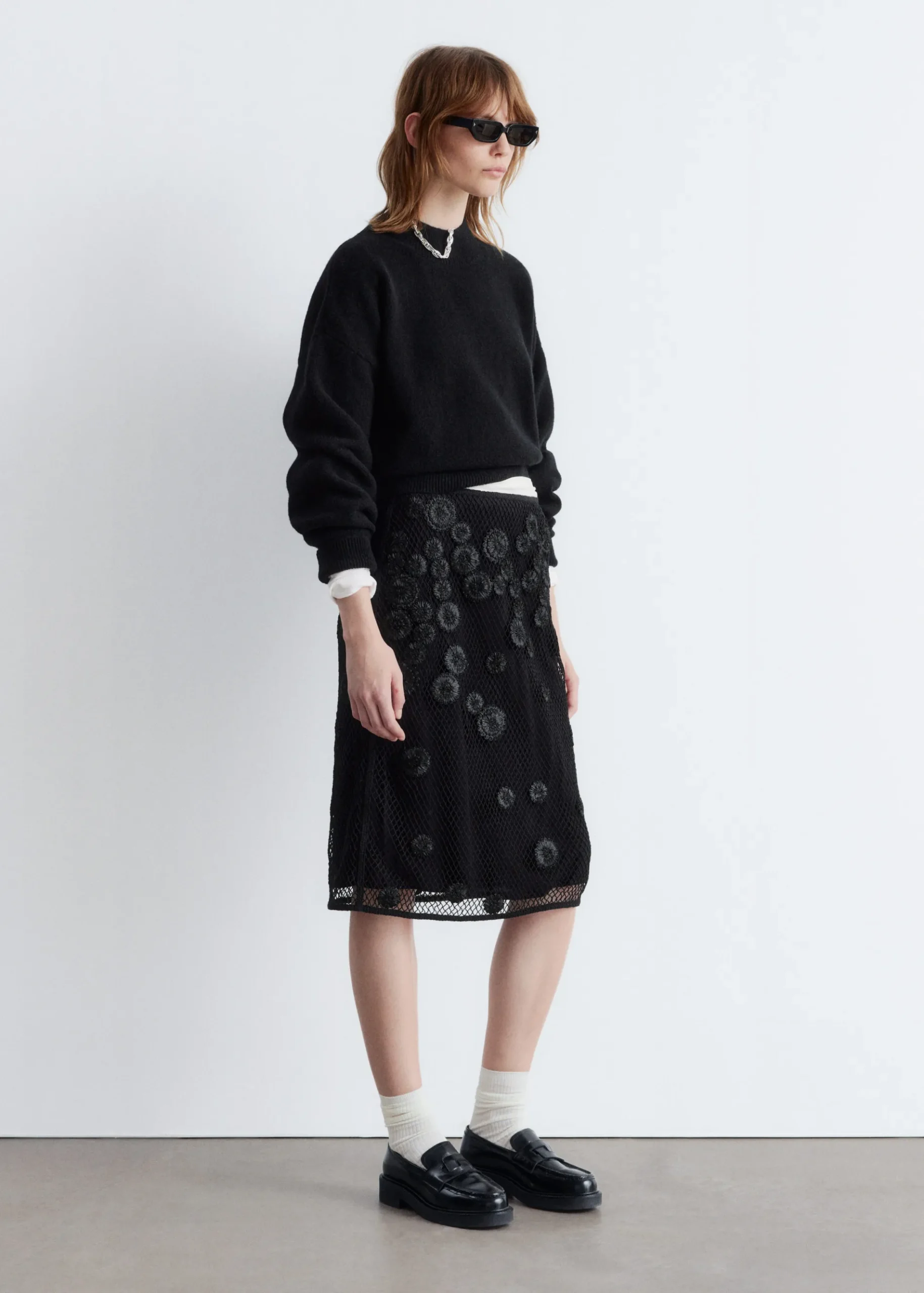 & Other Stories Pullover mit Stehkragen