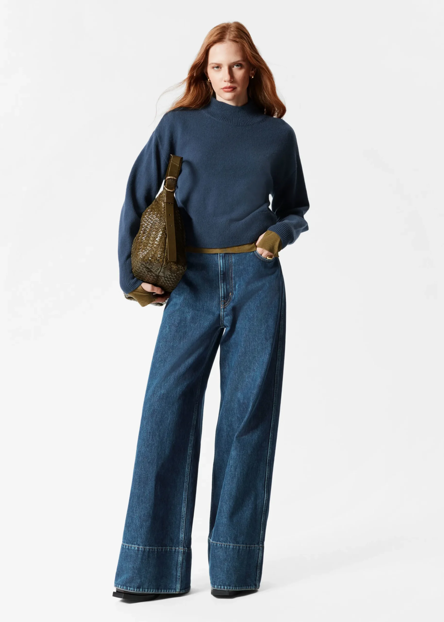 & Other Stories Pullover mit Stehkragen