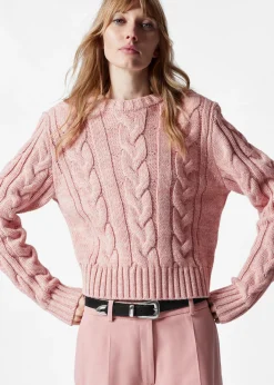 & Other Stories Pullover mit Zopfstrickmuster