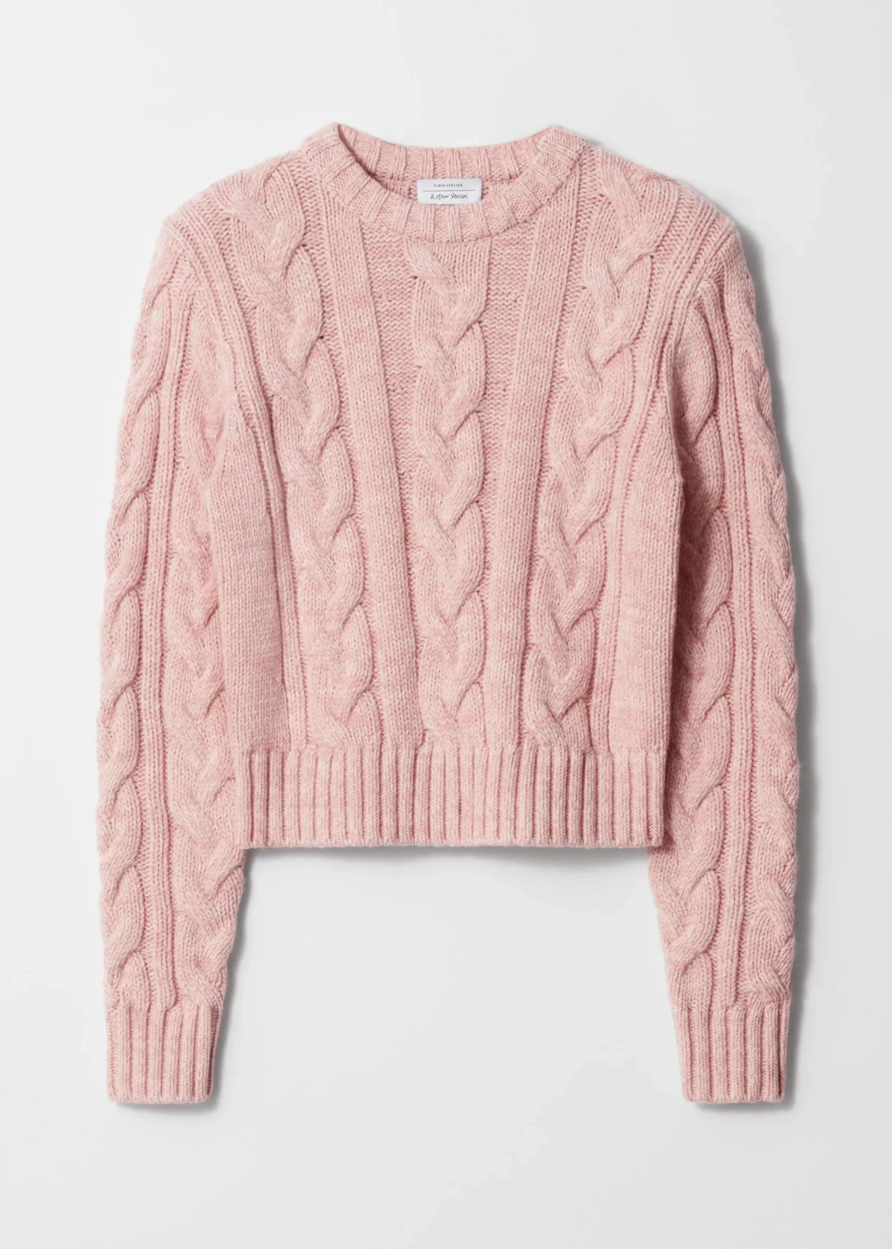 & Other Stories Pullover mit Zopfstrickmuster