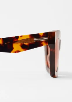 & Other Stories Rechteckige Sonnenbrille aus Acetat