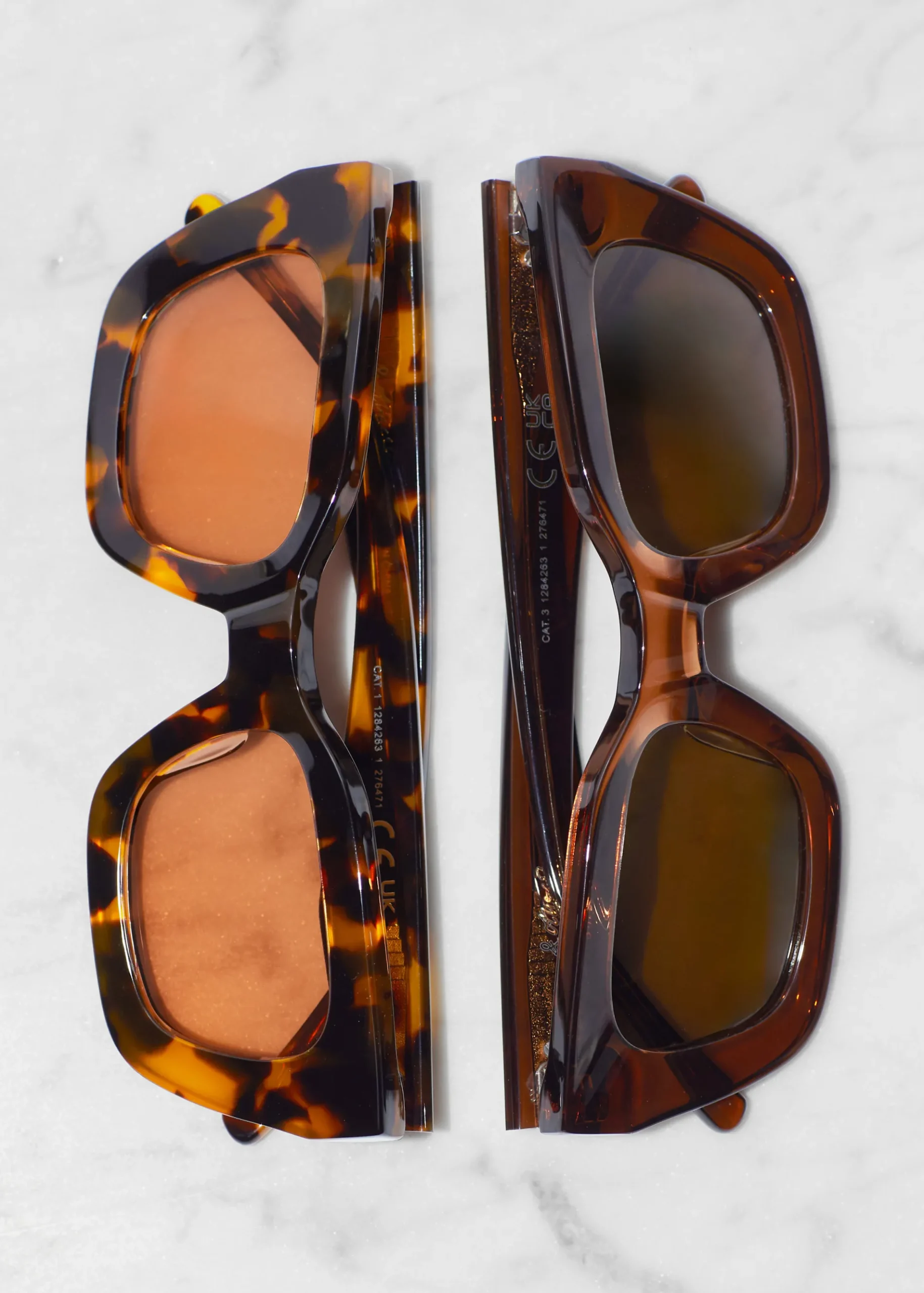 & Other Stories Rechteckige Sonnenbrille aus Acetat