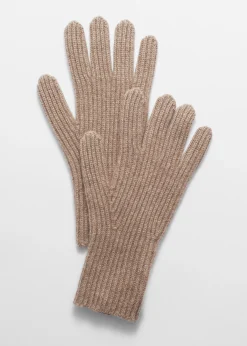 & Other Stories Rippstrickhandschuhe aus Kaschmir