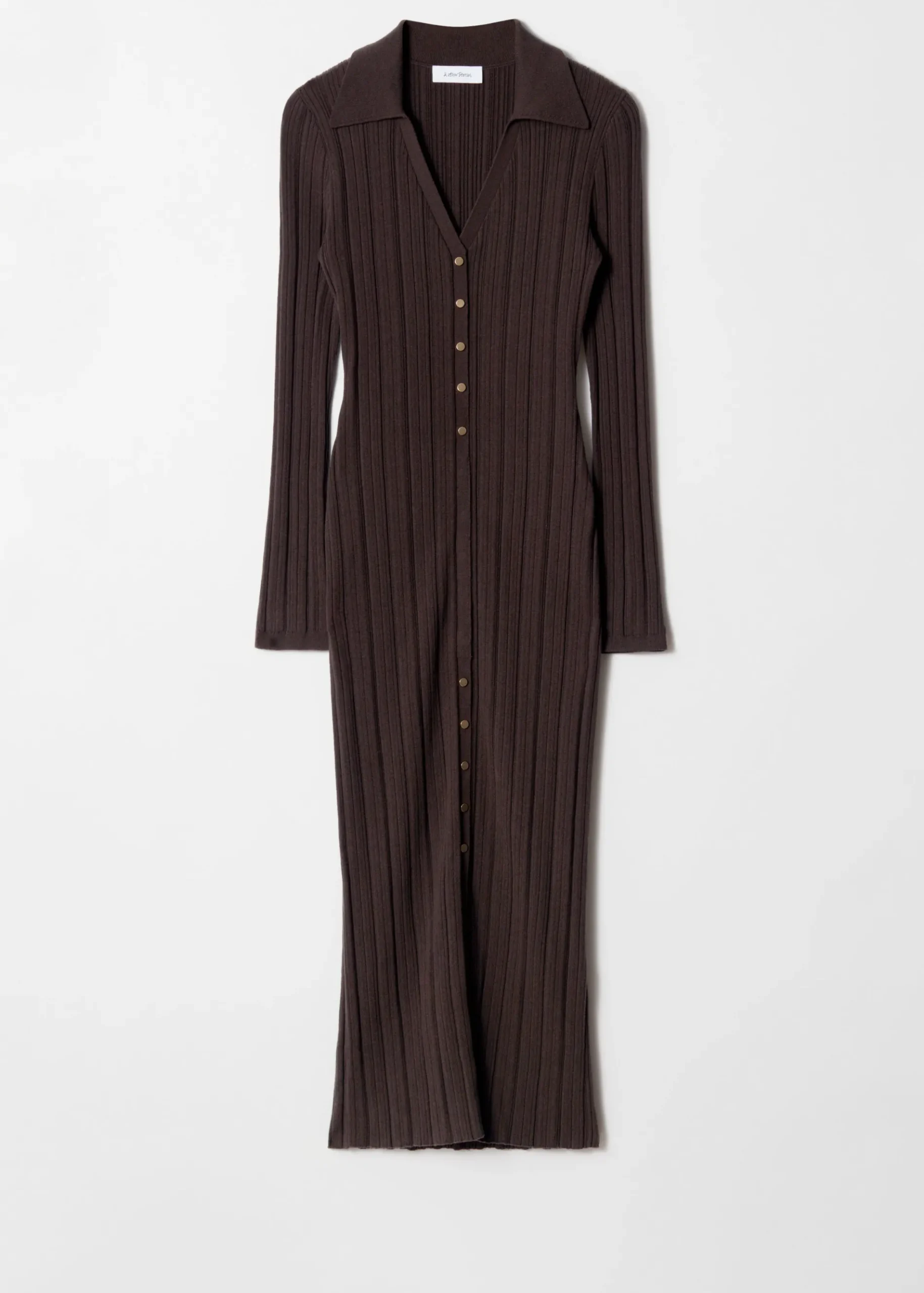 & Other Stories Rippstrick-Maxikleid aus Wolle