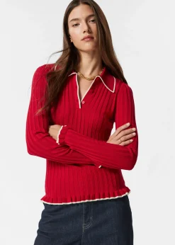 & Other Stories Rippstrick-Poloshirt