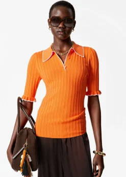 & Other Stories Rippstrick-Poloshirt